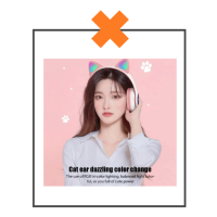 Koptelefoon kattenoortjes zwart